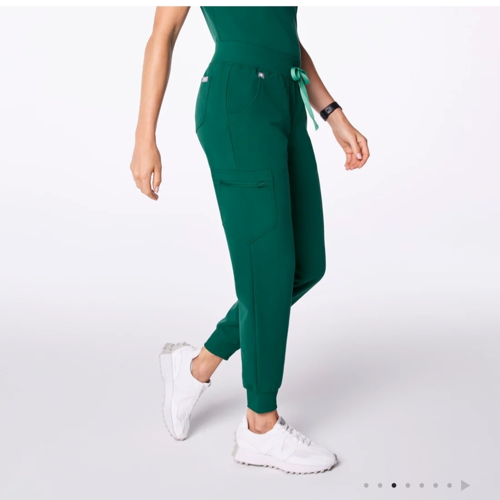 Women's Green Jogger Pants - Picture 3 of 7